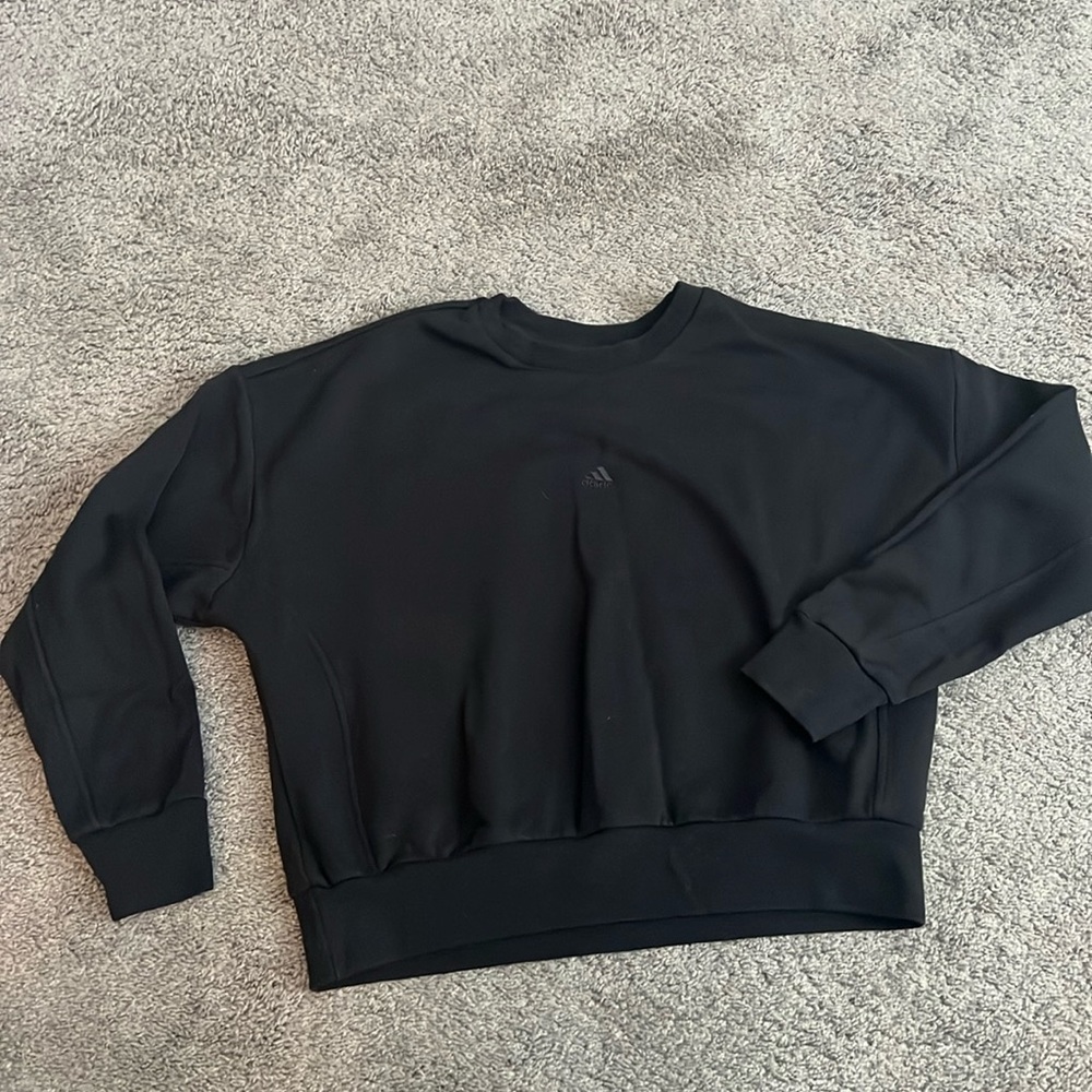 Adidas oversized black sweatshirt